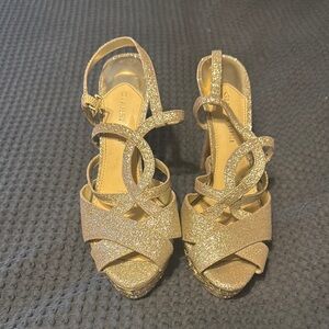 Glittery Gold Women's Sandals
